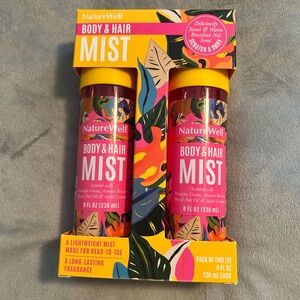 NatureWell Lightweight & Refreshing Body & Hair Mist, 2pk